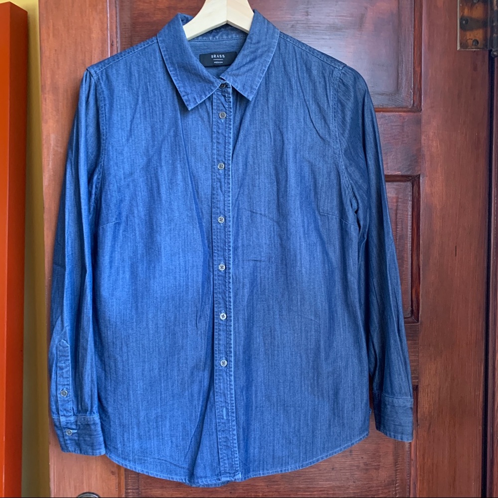 Brass Chambray Button Up